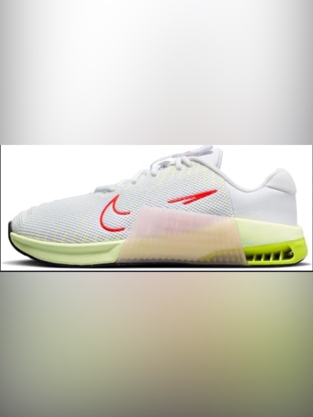 Nike Metcon 9 Training Shoes White Volt HyperLift Men’s 10 Women’s 11.5 EUC - Picture 5 of 14